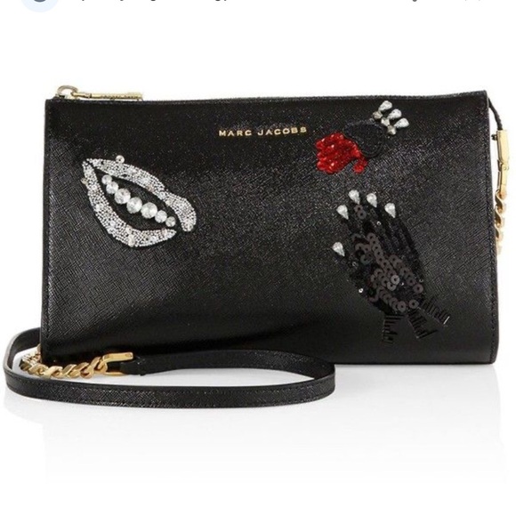 Marc Jacobs heart purse with gold chain - Picture 1 of 8